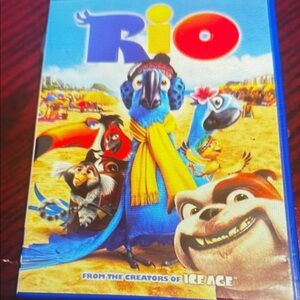 Rio Movie DVD Case - Bright Blue & Yellow Cover